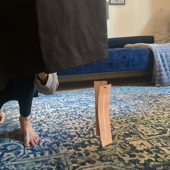 Reformation Odette Black Linen Midi Dress 2 NWT - Picture 7 of 11